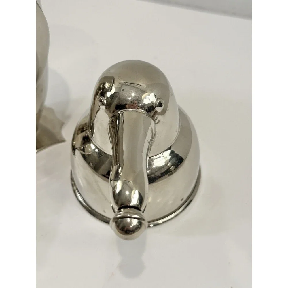 Vintage Restoration Hardware Penguin Cocktail Shaker Stainless Steel Barware